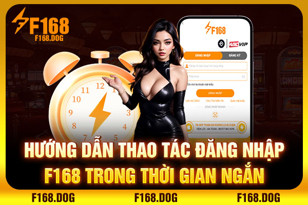 Hướng dẫn thao tác đăng nhập F168 trong thời gian ngắn Hướng dẫn thao tác đăng nhập F168 trong thời gian ngắn